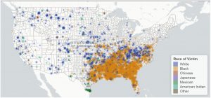 Map of the Extent of Lynchings